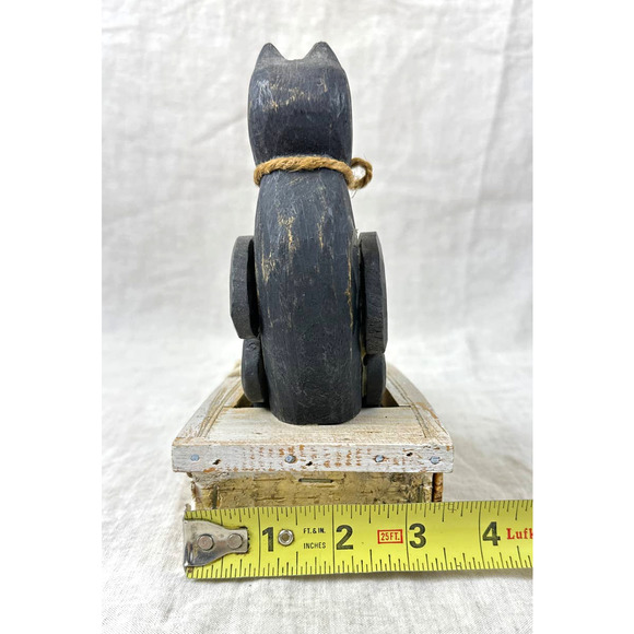 Fishing Bear in Boat - Rustic Farmhouse Cabin Decor -Unique Kitschy Vintage Find - Picture 9 of 9